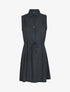 Robe sans manches en voile transparent - noir - 1