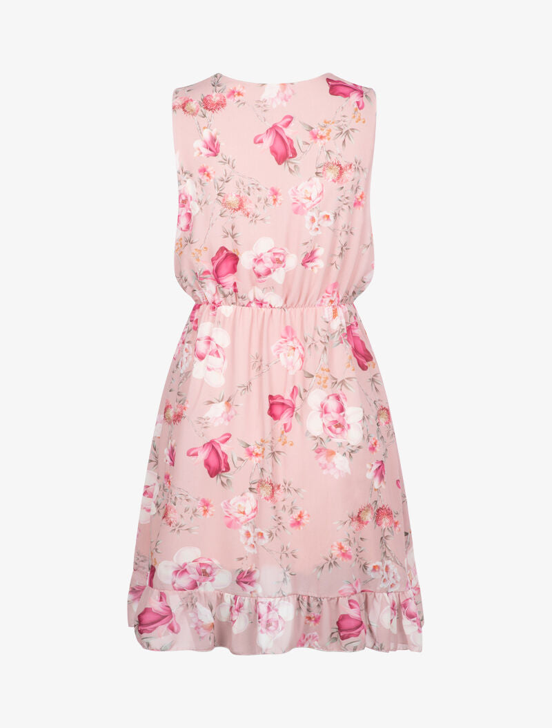 Robe portefeuille à imprimé floral - rose - 2