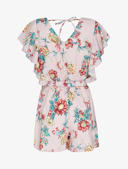 Combishort volanté à imprimés - rose - 3