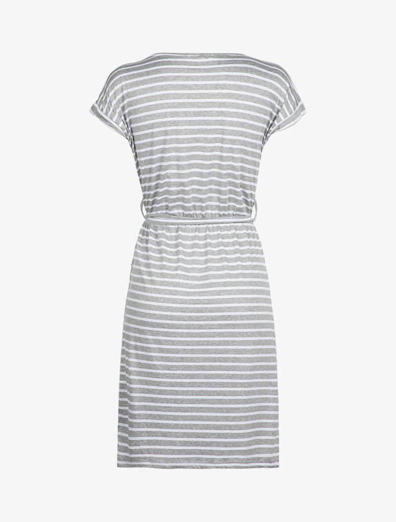 Robe patineuse rayée - gris clair - 2