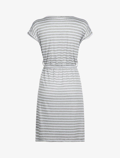 Robe patineuse rayée - gris clair - 2