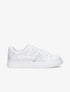 Sneakers à corps imprimé python - blanc - 6
