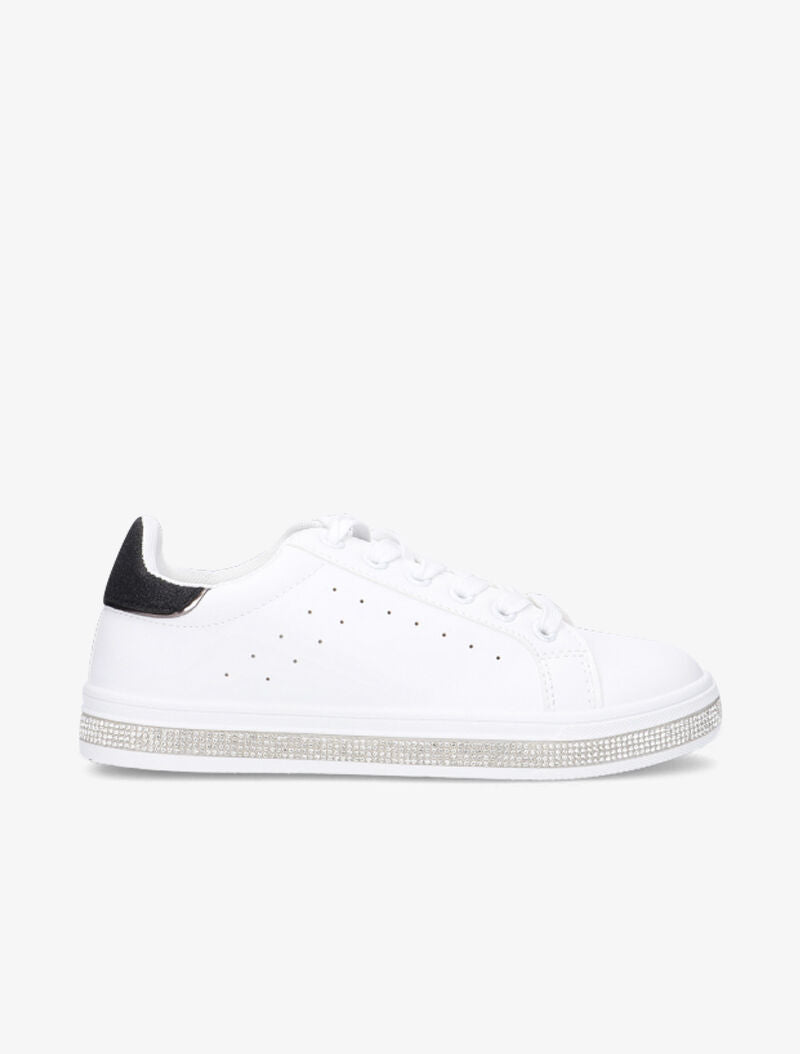 Sneakers strassées et à paillettes - noir - 6