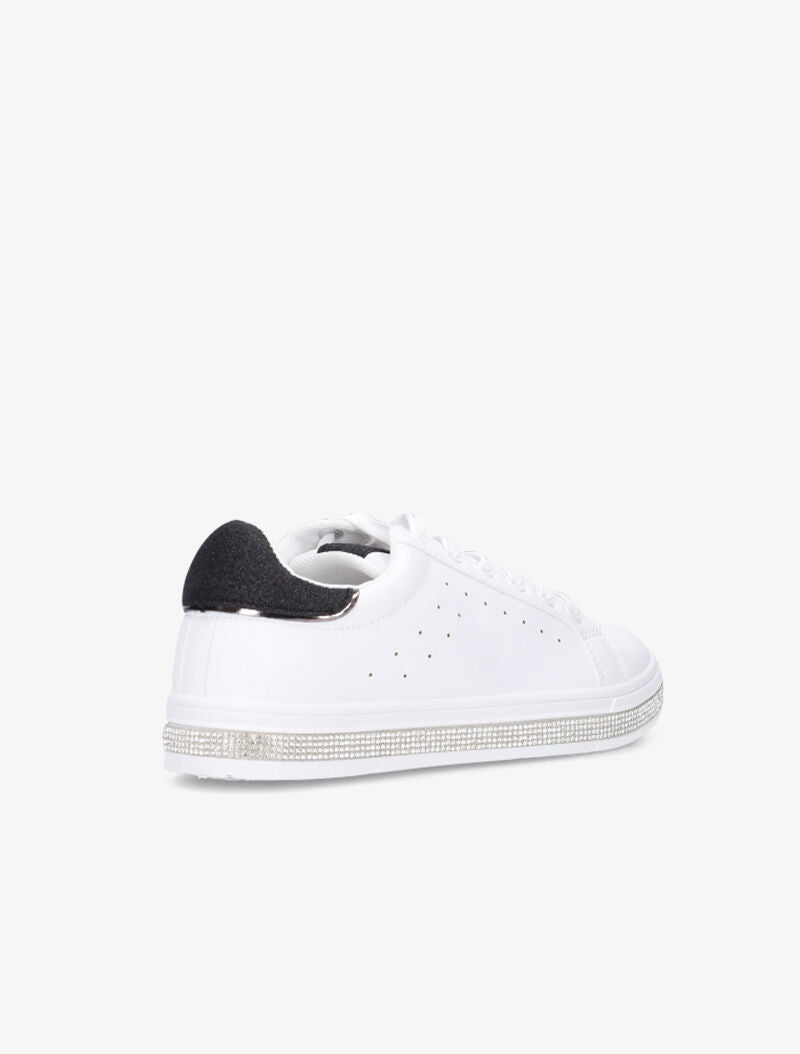 Sneakers strassées et à paillettes - noir - 4