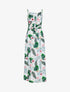 Robe à imprimés floral et chaînes - ecru - 3