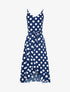 Robe portefeuille à pois - marine - 3