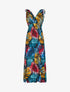 Robe sans manches à imprimé tropical - noir - 3