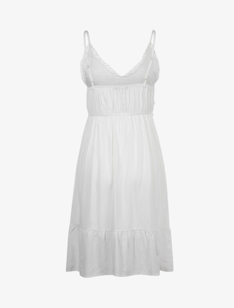 Robe à buste en crochet - blanc - 2