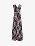 Robe à imprimé floral - noir - 1