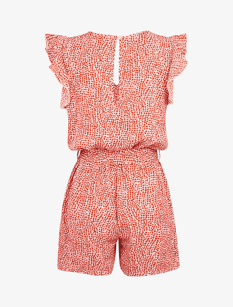 Combishort à imprimé moucheté - rouge - 2