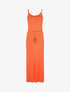 Robe à côtés fendus - orange - 4