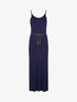 Robe à côtés fendus - marine - 1