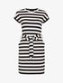Robe t-shirt marinière - marine - 1