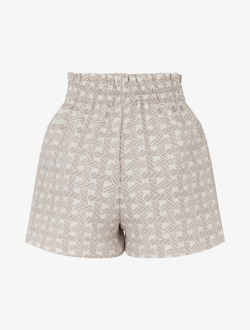 Mini short à imprimé graphique - beige - 2
