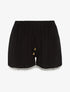 Short uni à bords crochet - noir - 3