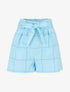 Mini short à imprimé carreaux - bleu ciel - 3