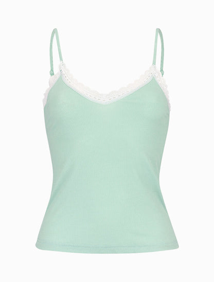 Ensemble caraco et shorty côtelés - vert amande - 4