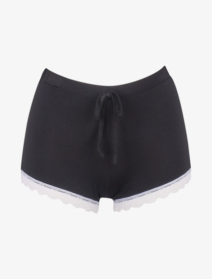 Ensemble caraco à dos nageur et shorty - noir - 4