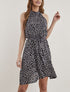 Robe cintrée à col américain - noir - 4