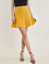 Jupe patineuse évasée - jaune - 4