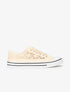 Tennis en crochet et bout en gomme - beige - 6