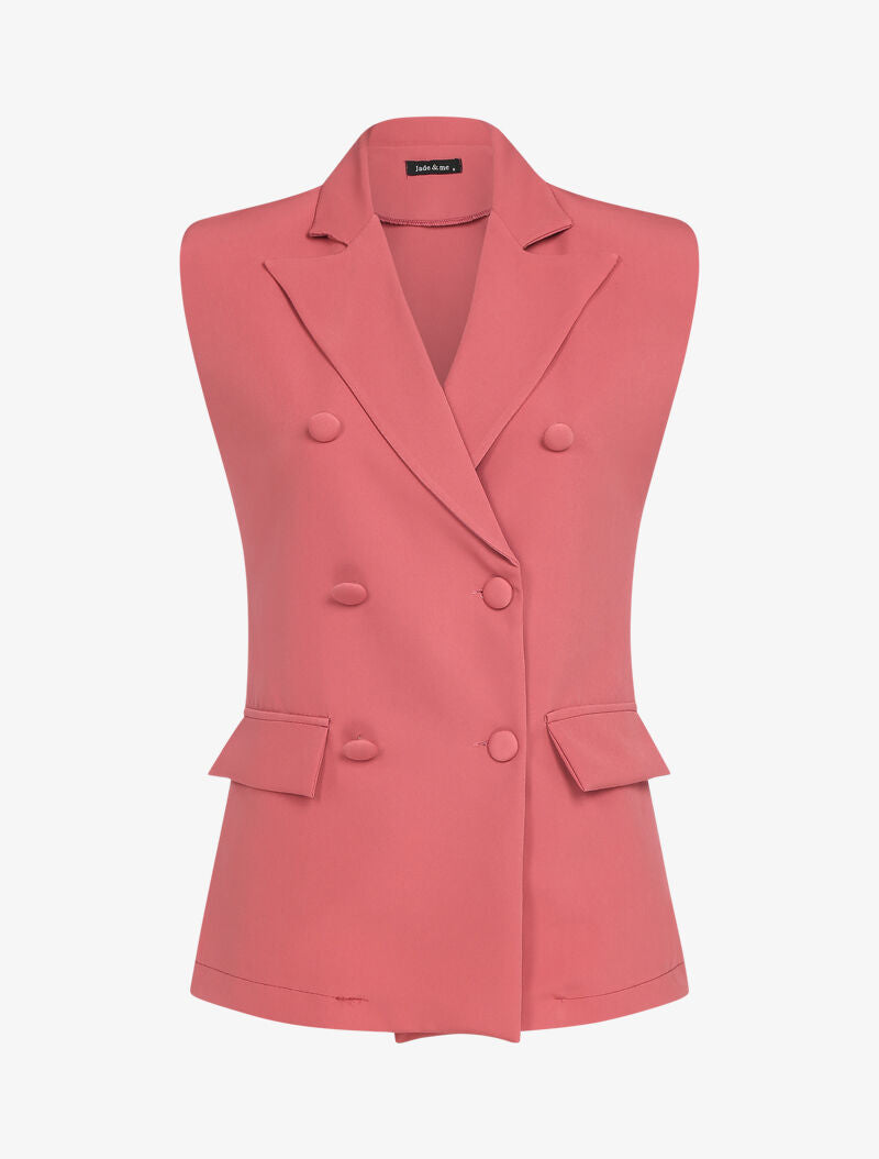 Veste sans manches style 80&