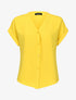 Chemisier fluide boutonné - jaune - 3