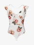Body volanté à imprimé floral - ecru - 3