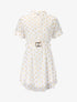 Robe patineuse à imprimé moucheté - blanc - 3