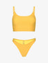 Bikini brassière côtelé - moutarde - 1
