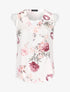 Blouse ample coupe carrée à imprimé fleuri - blanc - 3