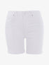 Short casual à ourlets - blanc - 1
