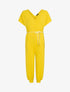 Combinaison ample coupe harem - jaune - 1