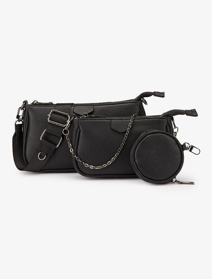Sac besace Lysanna - noir - 1