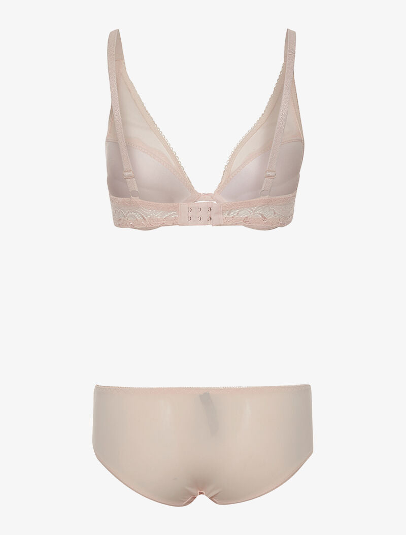 Ensemble SG et culotte avant transparent - rose - 2