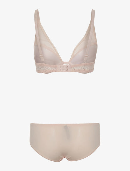 Ensemble SG et culotte avant transparent - rose - 2