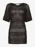 Robe-pull filet - noir - 1