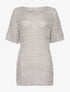 Robe-pull filet - gris - 1