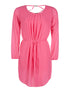 Robe dos lace out bijoux - fushia - 1