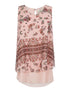 Débardeur imprimé doublure voile - rose - 1