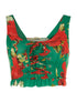 Brassière fleurie - vert - 1