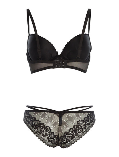Ensemble SG et culotte lace out - noir - 2