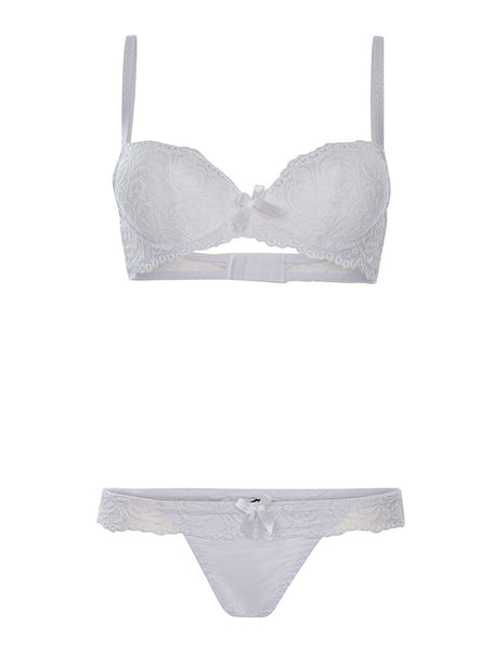 Soutien-gorge Balconnet Blanc NTN En Polyester Avec Armature – Taille 105C, String XL Inclus