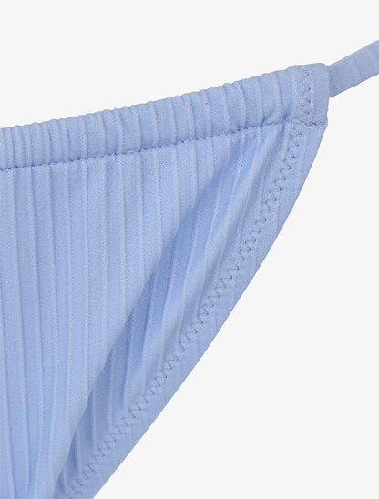 Bikini côtelé à fente - Bleu ciel - 3