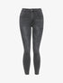 Jean skinny effet froissé - Gris foncé - 1