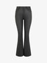 Pantalon en simili coupe flare - Noir - 1