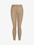 Jean skinny ciré taille haute - Beige - 1