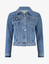 Veste en jean coupe droite - Bleu - 1