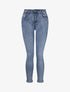 Jean push up à revers coupe slim - Bleu - 1