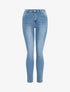 Jean délavé push up coupe skinny - Bleu - 1